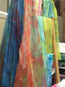 Fibre reactive dyeing cotton and silk with Sara Quail